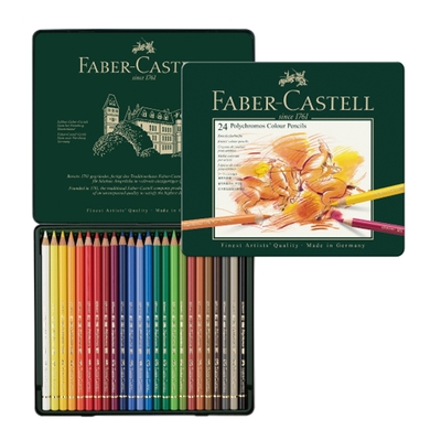 【Faber-Castell】輝柏 藝術家級油性色鉛筆24色 / 盒 110024