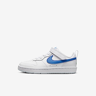 Nike Court Borough Low 2 PSV [BQ5451-123] 中童 休閒鞋 運動 皮革 穿搭 白藍