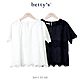betty’s專櫃款　復古刺繡蕾絲短袖方領上衣(共二色) product thumbnail 1