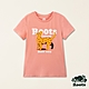 Roots女裝-Taiwan Day系列 Q版石虎修身短袖T恤-珊瑚粉 product thumbnail 1