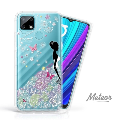 Meteor realme narzo 30A 奧地利水鑽彩繪防摔殼 - 花嫁