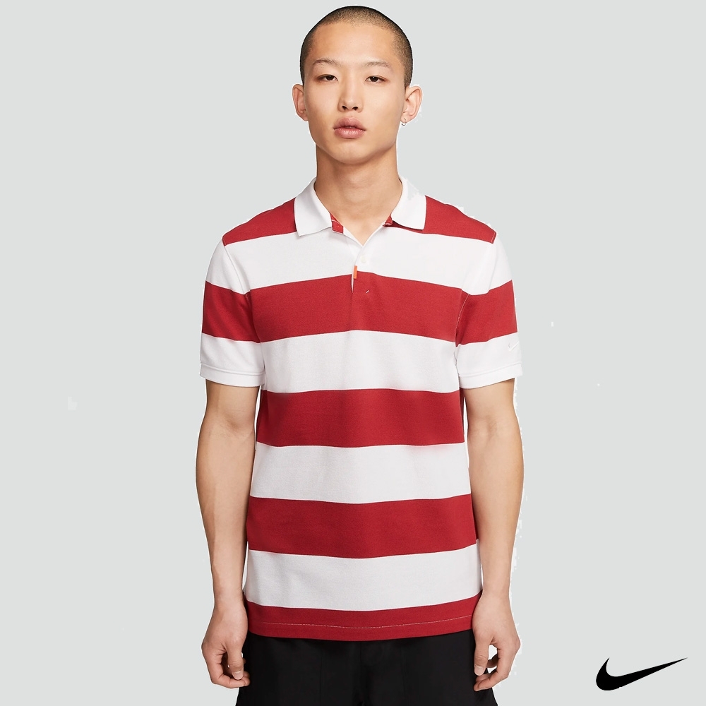 Nike  男 短袖粗條紋Polo衫 紅白 BV0380-609