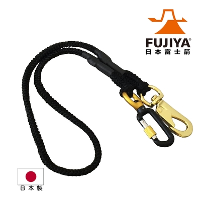 【FUJIYA日本富士箭】工具安全吊繩-鎖扣式 5kg-黑(FSC-5BK-SR)