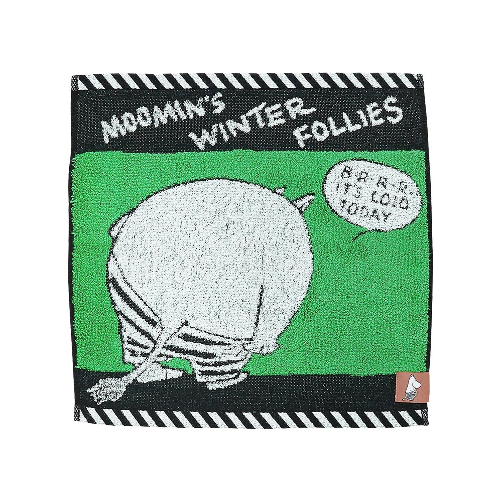 日本丸真 Moomin嚕嚕米 漫畫洗臉巾- 綠