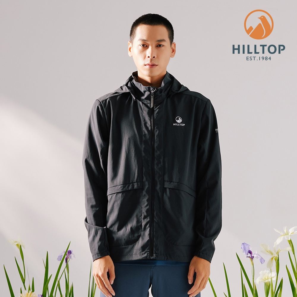 Hilltop 山頂鳥 Anti-Microbial Resistance Commuter ViralOff 男款抗菌輕量超潑水機能外套黑