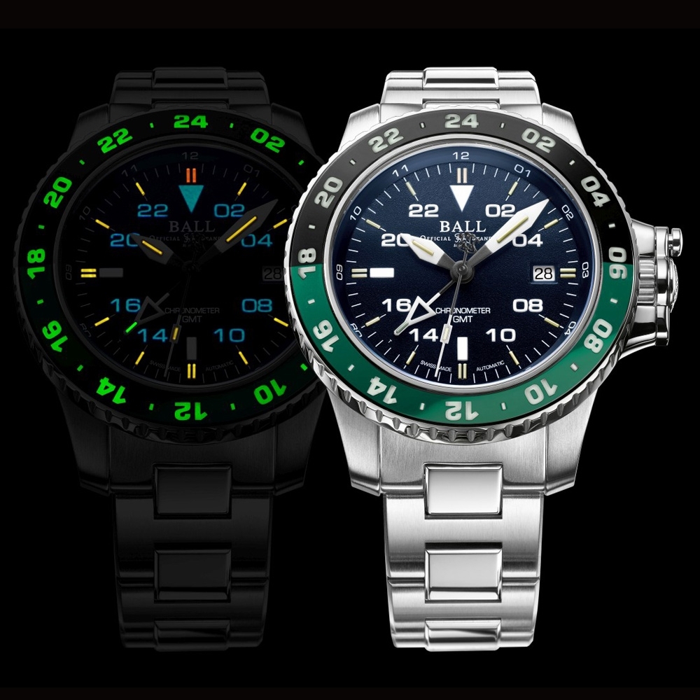 BALL 波爾錶官方授權B5 Engineer GMT II兩地時間機械錶(DG2018C-S11C-BE)