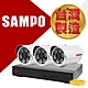 昌運監視器 SAMPO 聲寶 4路3鏡優惠組合 DR-TWEX3-4 VK-TW2C66H 2百萬紅外線攝影機 監視器 product thumbnail 1