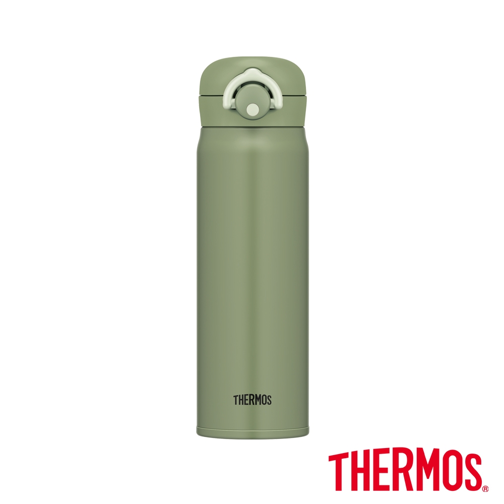 THERMOS膳魔師 不鏽鋼輕巧變真空保溫瓶500ml-綠色(JNR-501-KKI)