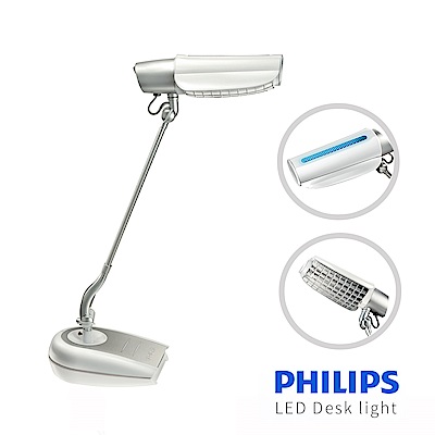 【飛利浦 PHILIPS LIGHTING】鉑光防眩檯燈 FDS668 (白)