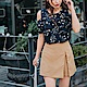 開衩設計質感純色假兩件短褲裙-OB大尺碼 product thumbnail 1