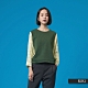 【KiKi】假兩件式背心格紋-上衣(綠色) product thumbnail 1