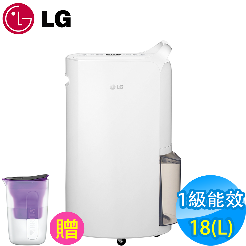 【超值】LG樂金 18L 1級變頻PuriCare清淨除濕機 MD181QWK1 - 除濕機 - @網紅直播人氣商品