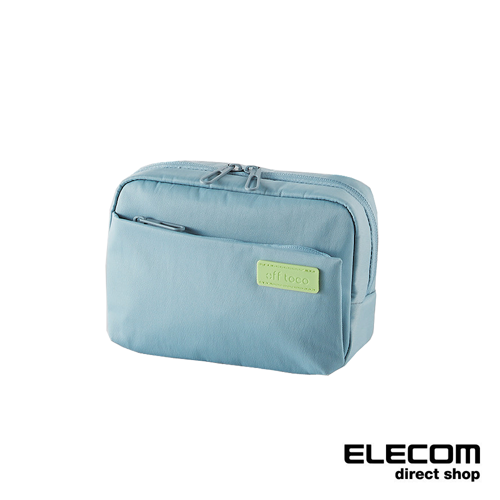 ELECOM 帆布多功能側背包OF03-粉藍