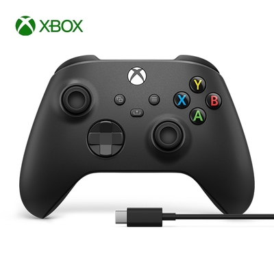 【Microsoft 微軟】XBOX 無線控制器-磨砂黑 + USB-C 