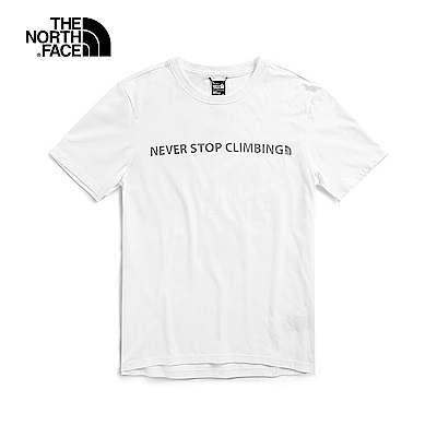 The North Face北面男款白色吸濕排汗短袖T恤｜3V79FN4
