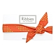 英國Ribbies 成人蝴蝶結髮帶-珊瑚紅金點點 product thumbnail 1