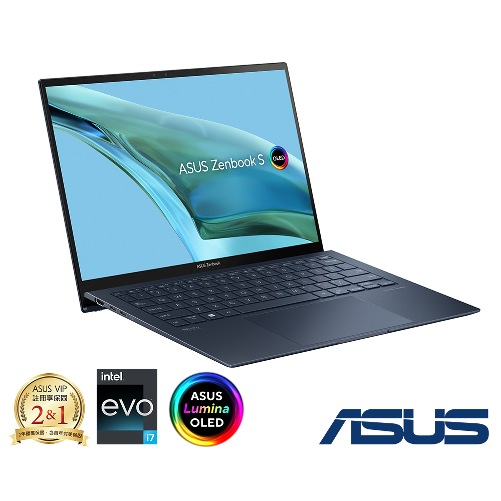 ASUS UX5304VA 13.3吋2.8K筆電 (i7-1355U/16G/512GB/EVO認證/Zenbook S 13 OLED/紳士藍)