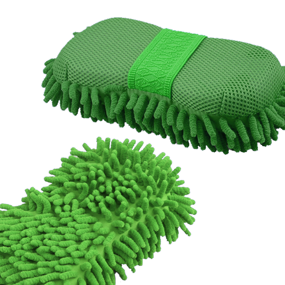 車的背包 超細纖維清潔洗車大海棉-綠