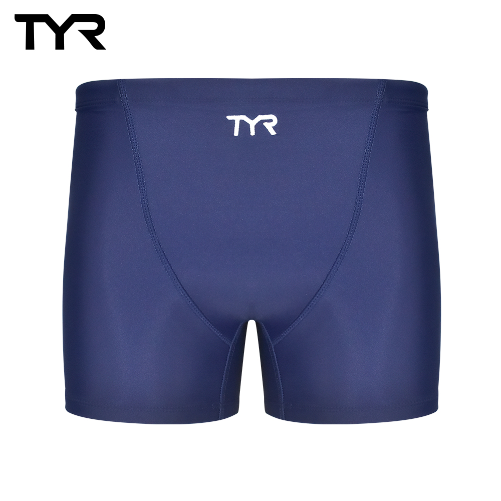 美國TYR 男用四角泳褲 藍色 Solid Boxer