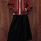 JESSICA RED - 氣質百搭寬鬆折邊鬆緊腰帶長裙R35102 product thumbnail 1