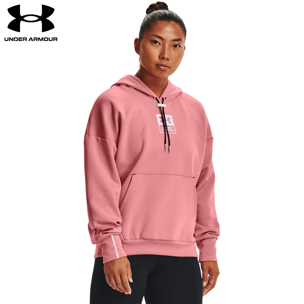 【UNDER ARMOUR】UA 女 Summit Knit 連帽長袖套頭衫_1369416-663-優惠商品