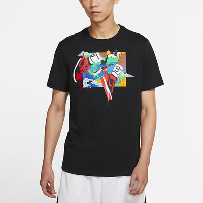 NIKE 耐吉 上衣 短袖上衣 運動 男款 黑 DO1927-010 AS M J AJ1 SS TEE