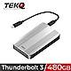 TEKQ Rapide Thunderbolt3 480G外接式TLC SSD行動硬碟-銀 product thumbnail 2