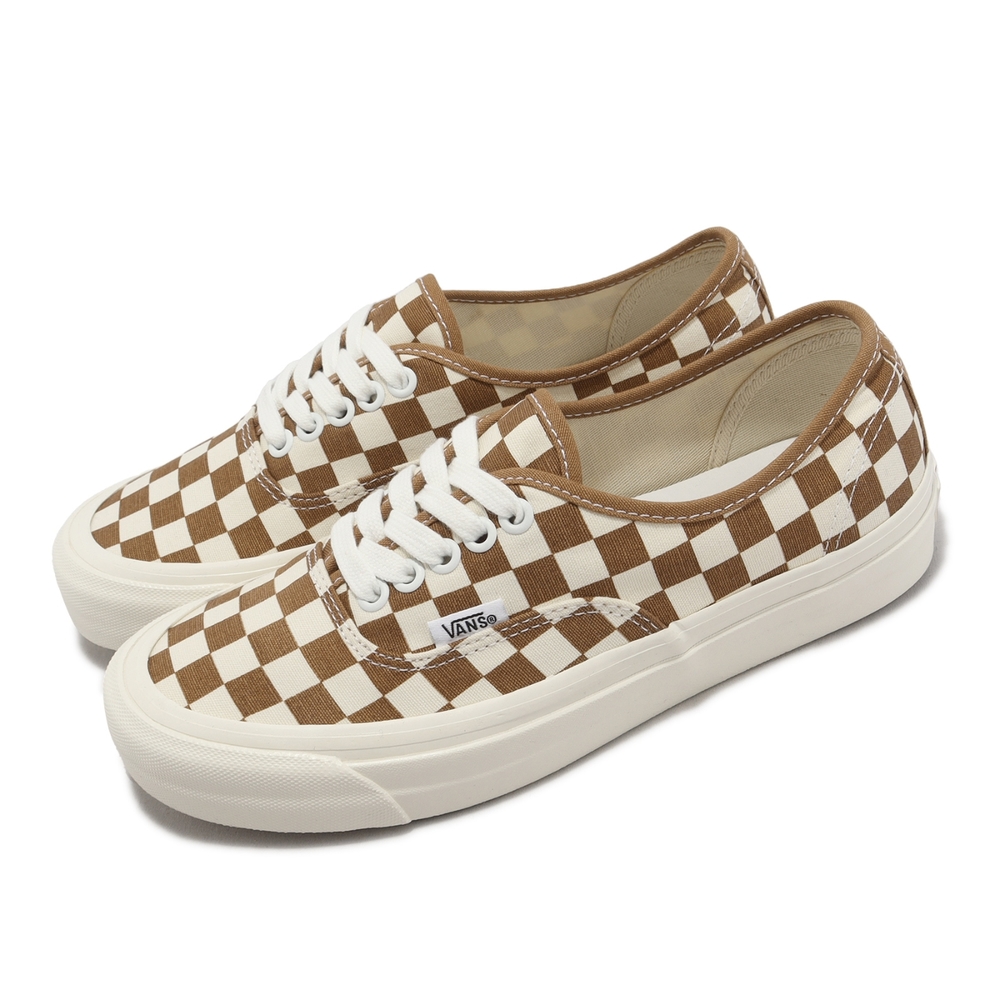 Vans 休閒鞋 Authentic 44 DX 焦糖色 棋盤格 格紋 帆布 男鞋 女鞋 情侶鞋 VN0005U8GWT