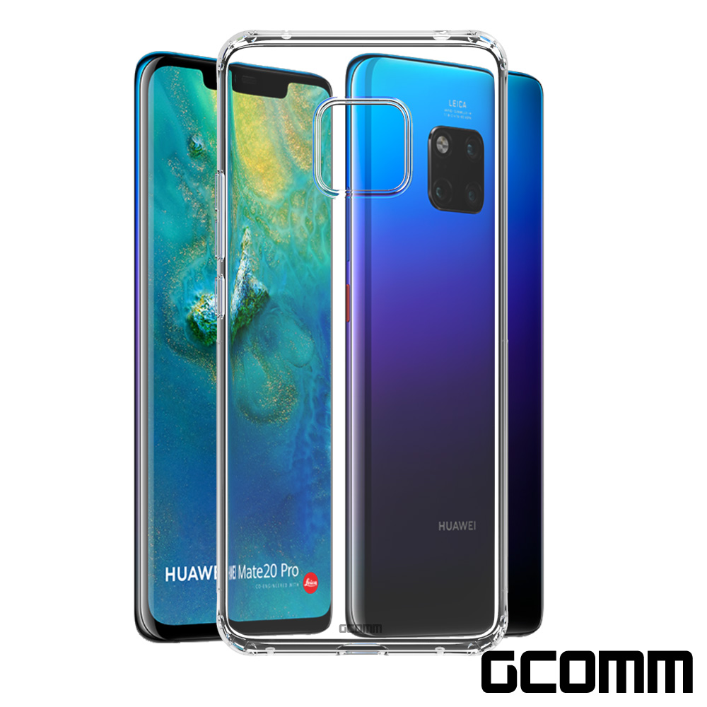 GCOMM HUAWEI Mate 20 Pro 清透圓角防滑邊保護套 清透明