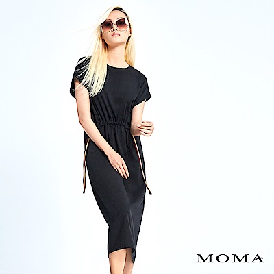 MOMA 縮腰織帶休閒洋裝