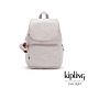 Kipling 優雅高級灰掀蓋拉鍊後背包-MEDIUM BACKPACK product thumbnail 1