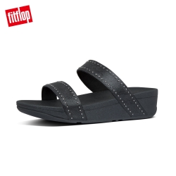 FitFlop LOTTIE MICROSTUD SLIDES精緻鉚釘設計雙帶涼