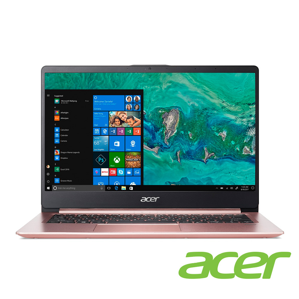 Acer SF114-32-C53W 14吋筆電(N4100/4G/256G SSD/Swift 1/粉)Acer Swift3 系列