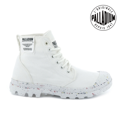 PALLADIUM PAMPA HI ORGANIC有機軍靴-女-白