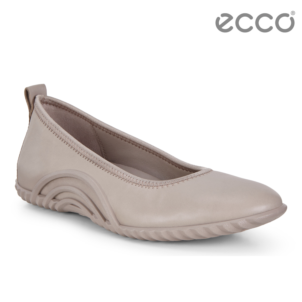 ECCO VIBRATION 1.0 活力運動風套入式休閒鞋 女-霧灰粉