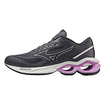 Mizuno Wave Creation 24 [J1GD230175] 女 慢跑鞋 運動 路跑 透氣 緩震 深灰 紫