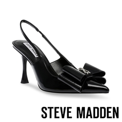 STEVE MADDEN-CELEBRATE 蝴蝶結尖頭繞踝細跟鞋-黑色
