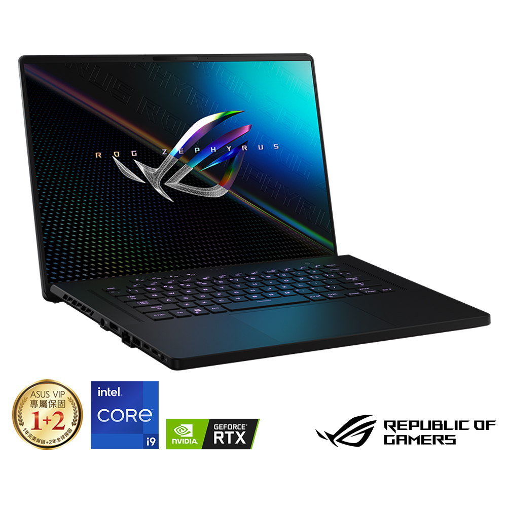 ASUS ROG GU603ZW 16吋電競筆電 (i9-12900H/RTX3070Ti/32G/1TB SSD/Win 11/Zephyrus M16/無盡黑)