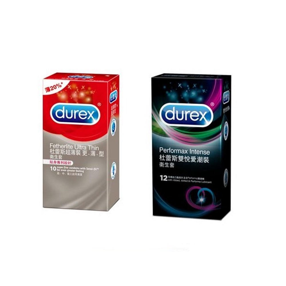 Durex杜蕾斯 雙悅愛潮裝12入 + 更薄型10入(快速到貨)