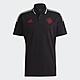 ADIDAS MUFC POLO 曼聯隊 男短袖上衣-黑-GR9578 product thumbnail 1