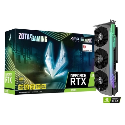 ZOTAC索泰 GAMING GeForce RTX 3080 AMP Holo LHR 12GB 顯示卡