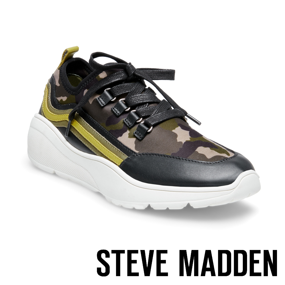 STEVE MADDEN-CAVO潮流款搖滾迷彩老爹鞋-咖啡色