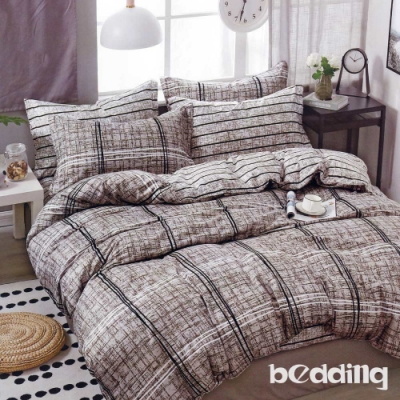 BEDDING-活性印染3.5尺單人薄床包涼被組-幸福家園