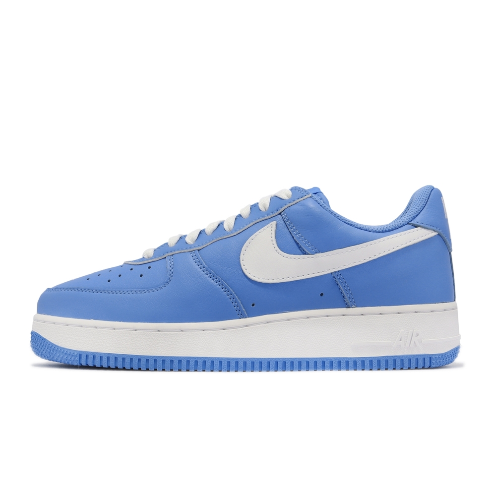 Nike 休閒鞋Air Force 1 Low Retro 男鞋大學藍白皮革經典低筒DM0576