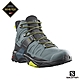 官方直營 Salomon 男 X ULTRA 4 Goretex 中筒登山鞋 騎兵綠/黑/月見草黃 product thumbnail 2