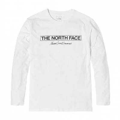 The North Face 北臉 上衣 男款 女款 長袖上衣 運動 U MFO GRAPHIC L/S TEE 白 NF0A86RQFN4