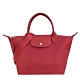 LONGCHAMP LE PLIAGE NÉO新款厚尼龍奔馬織紋寬背帶短把手提/斜背兩用包(小/紅) product thumbnail 1