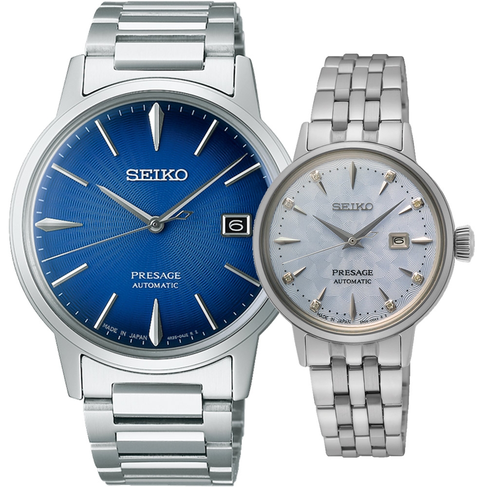 SEIKO 精工 Presage Cocktail  東京雞尾酒機械對錶-4R35-05E0B+2R05-00A0B