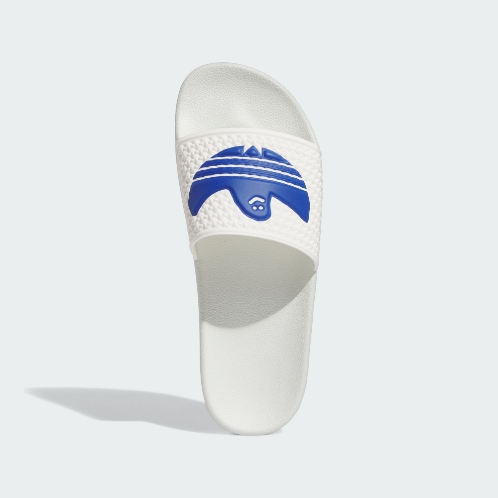 ADIDAS ORIGINALS SHMOOFOIL SLIDE 男女運動拖鞋-白藍-IE3086