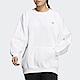 Adidas Word Sweatshirt [HM2809] 女 長袖 上衣 寬鬆 休閒 時尚 穿搭 白 product thumbnail 1